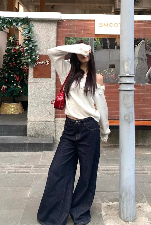 インディゴルーズワイドデニム